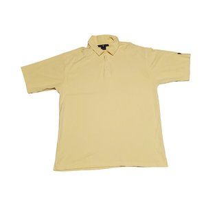 Nike Golf Tiger Woods Golf Shirt Yellow Size Large Sz‎ L